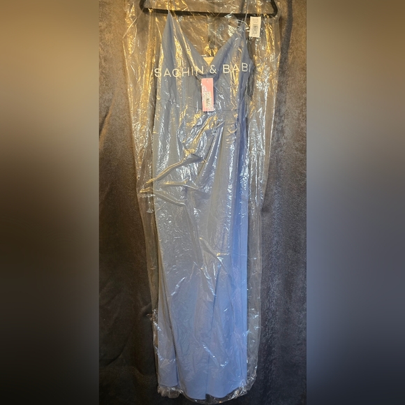 Sachin & Babi Blue Gown - Picture 7 of 12